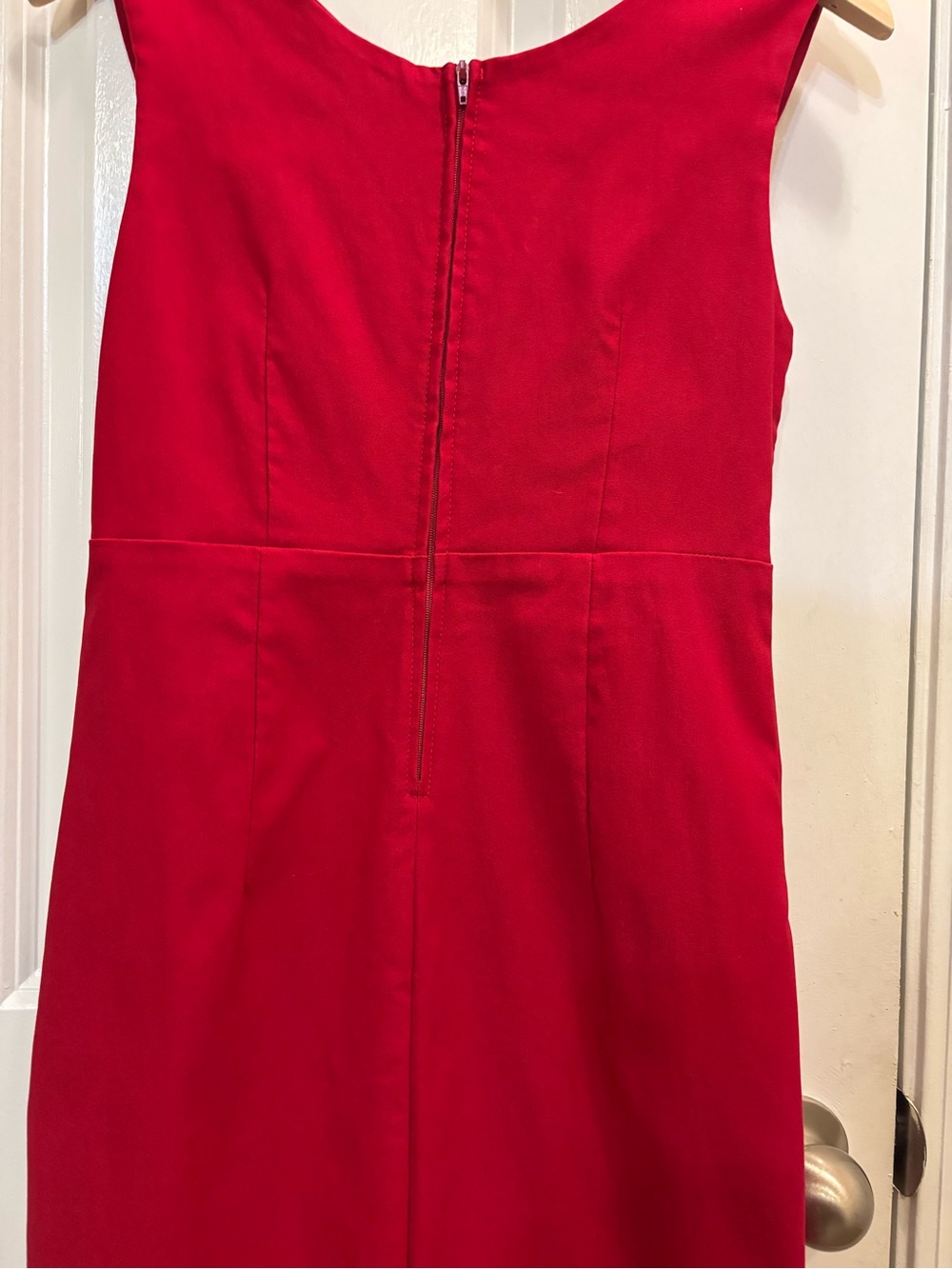 Rock Steady Deep Red Wiggle Cocktail Dress XL Pinup Retro Party Midi - Picture 8 of 10